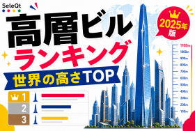世界の高層ビルランキングを示すSELEQT記事サムネイル