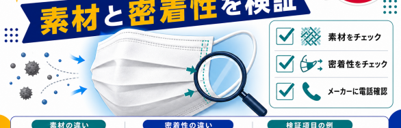 マスクの素材と密着性の検証を示すSELEQT記事サムネイル
