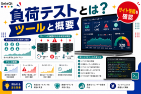 Webサイト負荷テストの概要とツールを示すSELEQT記事サムネイル
